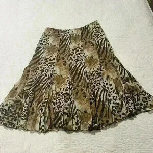 Rafael Essential Animal‎ Print Skirt - Size Small